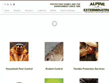 Tablet Screenshot of alpineexterminating.com